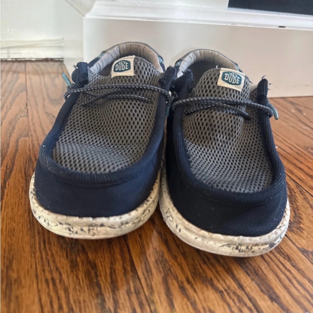 Hey Dude Kids Navy Moccasins